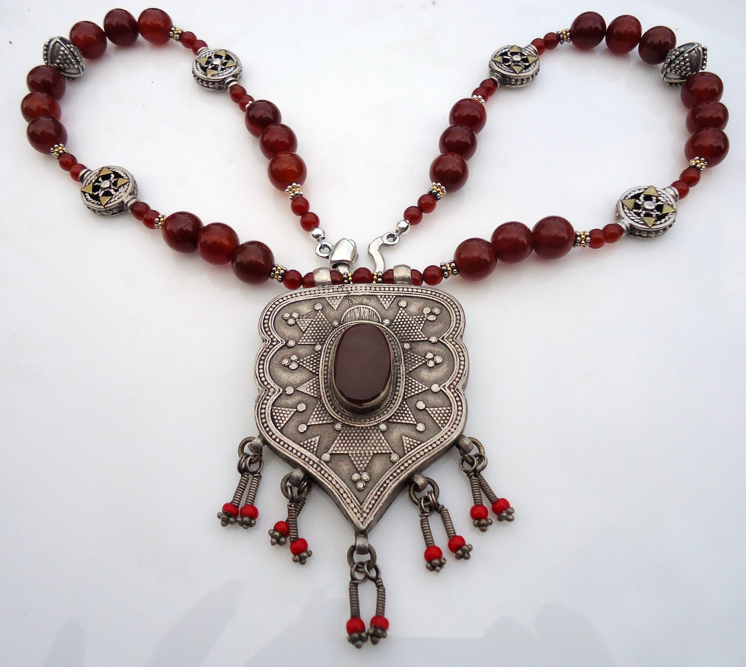 Carnelian Queen necklace