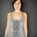 Wolf Totem - womens tri-blend racerback jersey tank top - Wolf Wolves modern - by Bark Decor