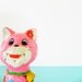 Happy Neon Pink Chippy Cat Bank