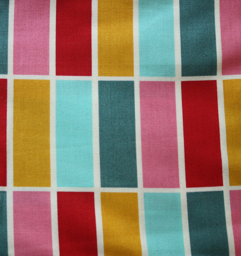 Domestic Bliss Window Seat 1 Yard Cut - Aqua Colorway