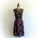 Vintage 1970s Rose Dirndl Dress