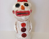 Primitive Christmas Folk Art Snowman