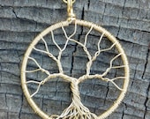 Solid 14k Gold Tree of Life Pendant - Recycled Gold - Ecofriendly
