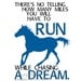 Horse Art Print Inspirational Message in Blue
