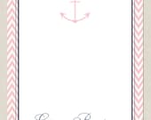 Anchor Note Cards, Personalized