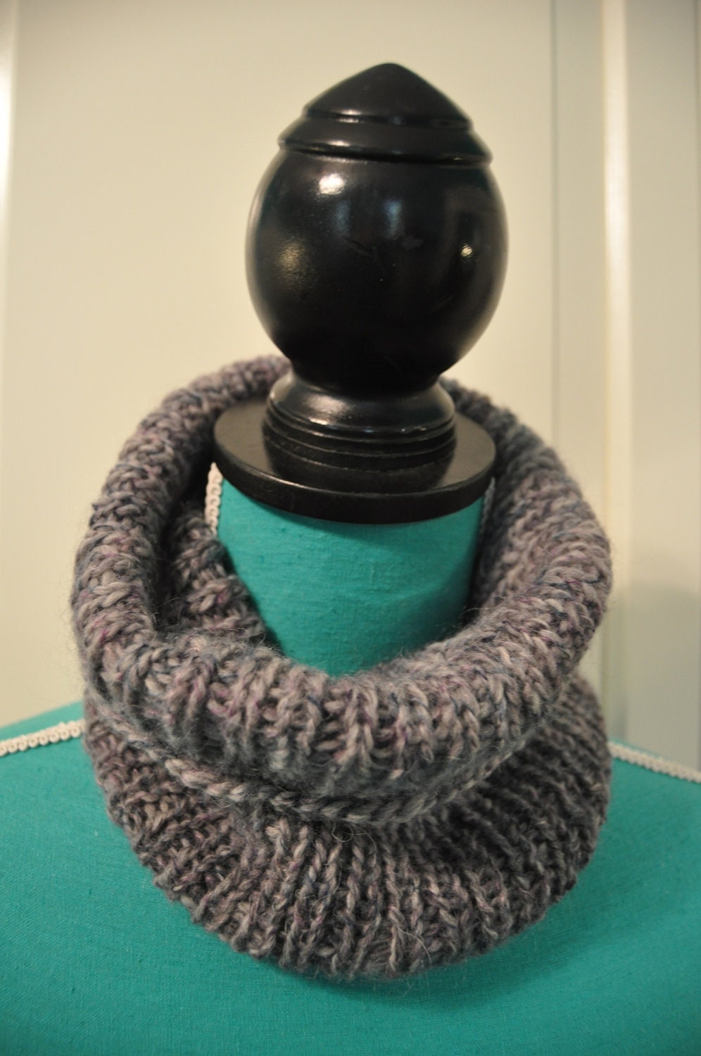 light gray cowl