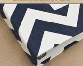 PRE-ORDER...Baby  Book (Pregnancy - 5 Years) - Navy Chevron  (134 designed journaling pages & personalization included with album)
