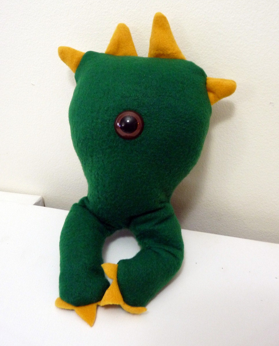 Dark Green Monster Plush Cyclops