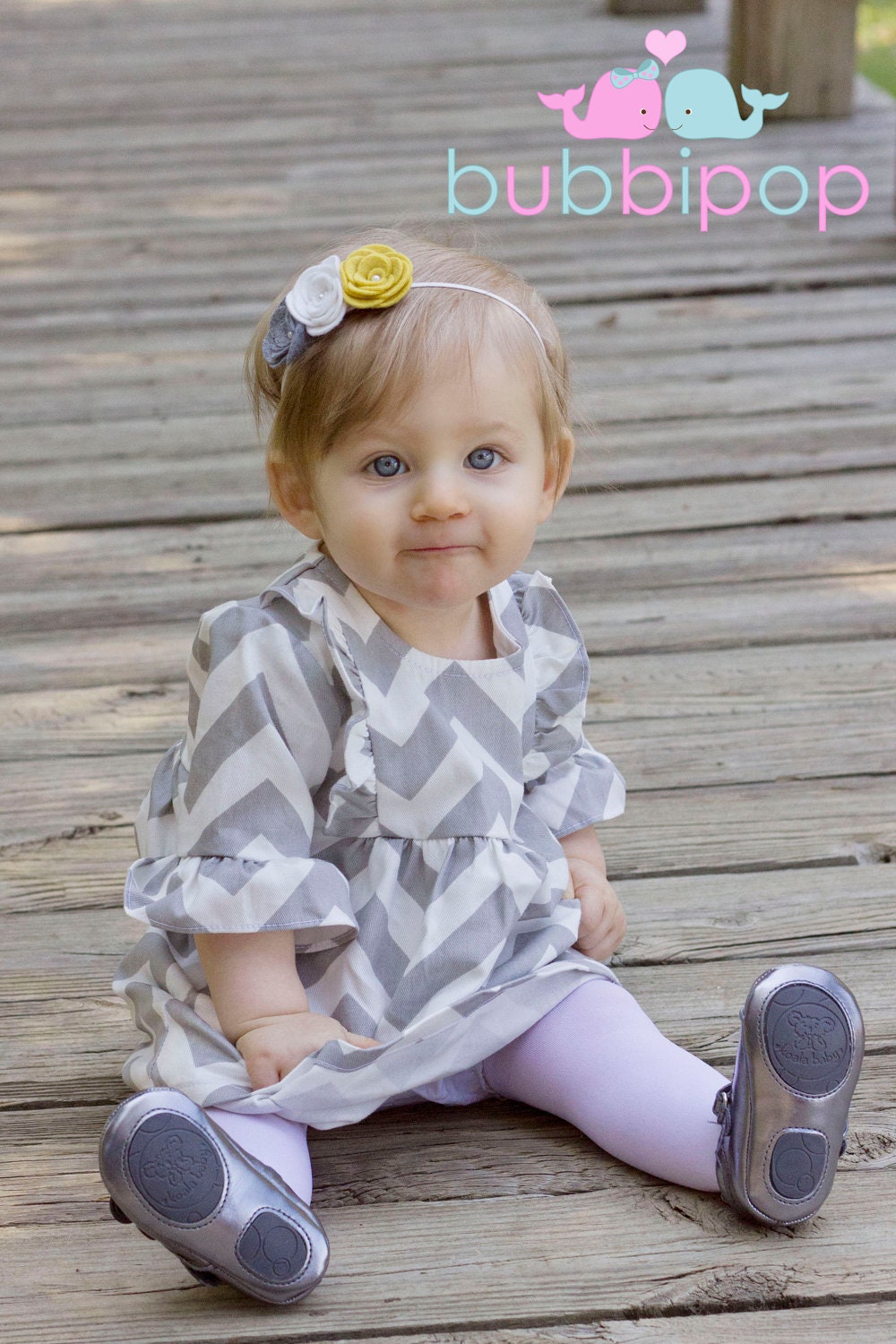 Gray, Mustard and White Wool  Felt Large Rosette Headband Hand Beaded (Newborn to Adult sizing Available)