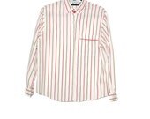 80s Vintage Stripe Button Down / Russ Studio / Hipster Urban Outfitters Style