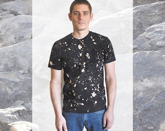 The Snowflake Obsidian Black Hand Dyed T-Shirt