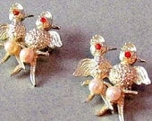 Rhinestone Bird Scatter Pins