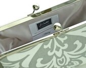 Custom Fabric Label (Add a monogram, name, special message or wedding date to personalize any clutch)