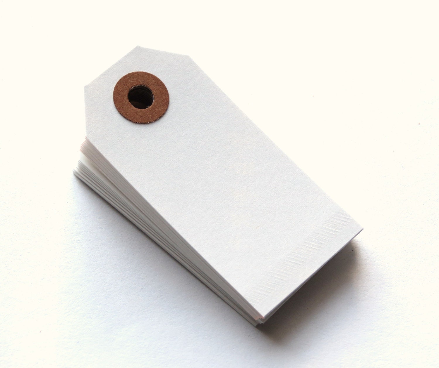 NEW ITEM White 2 3/4 x 1 3/8 Inch Shipping Tags 20pcs // Gift Tags // Parcel Tags // Packaging  13pt Cardstock
