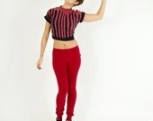 Skinny Sweats- Burgundy Red Sweatpants