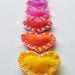 PERSONALIZED Heart Magnets - Custom Colors - Set of THREE (3) Magnets - Easter Gift