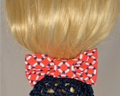 Sparkling Navy Nautical Mini Snood & Buoy Bow