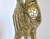 Gold Owl/Gilded/Metallic Home Decor/Woodland