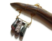 ocean jasper beadwork necklace, simple gemstone necklace, everyday gemstone necklace, semi precious gemstone necklace, minimalist necklace