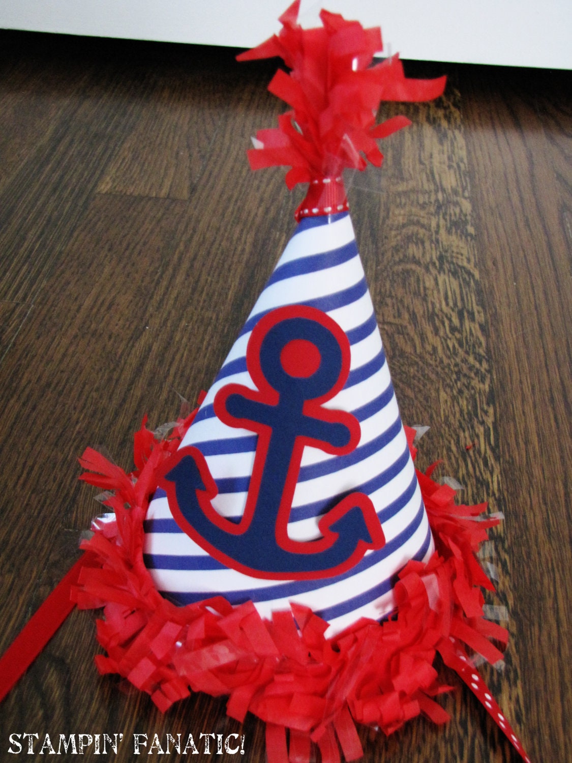 Sailing Boy Collection: Birthday Party Hat. Anchor Nautical Sailor Birthday Hat. Il_570xn