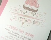 Neapolitan Ice Cream Birthday Party Invitations, Chocolate, Strawberry, Vanilla