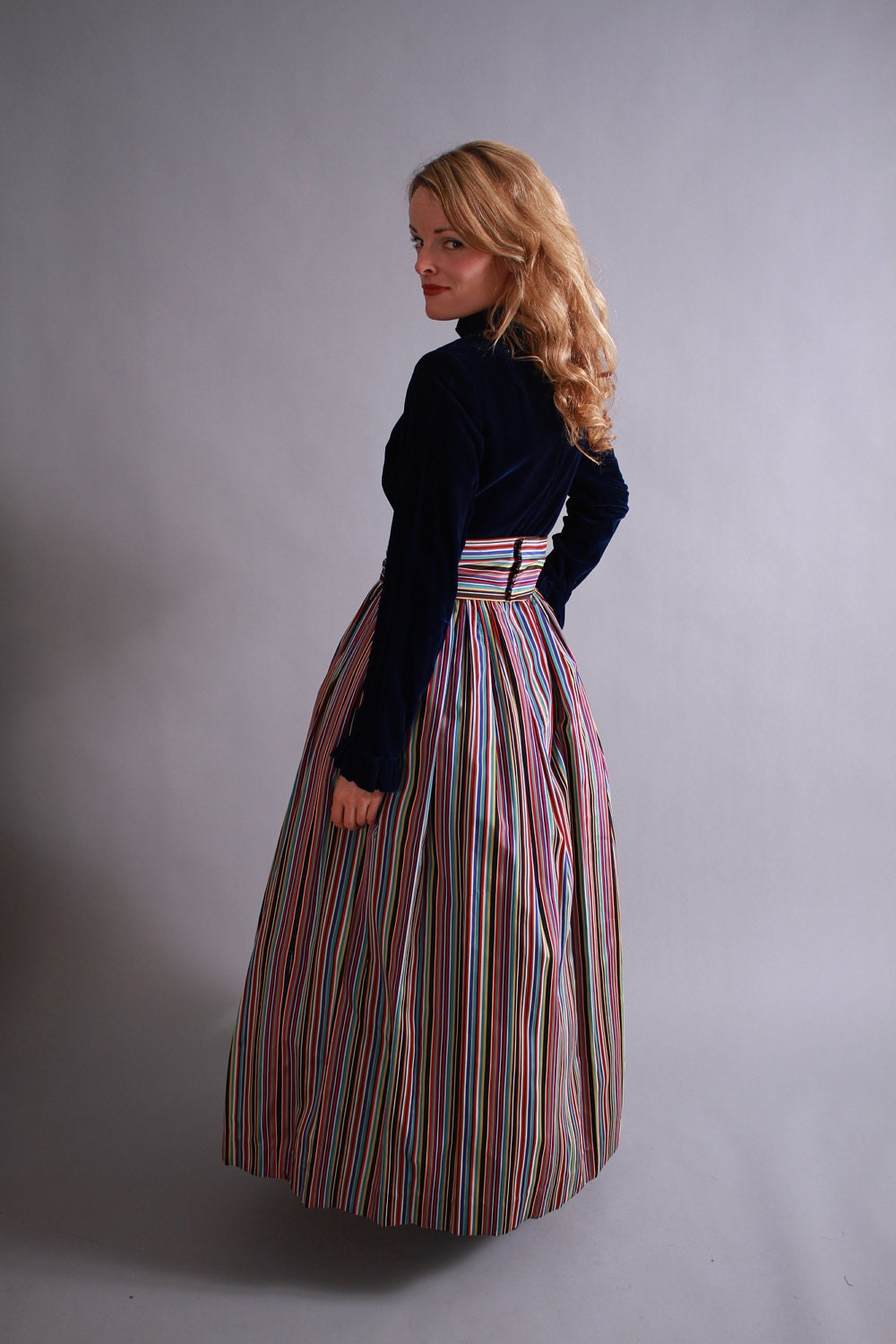 1960s dress / 60s full length formal holiday christmas dress / vintage winter fashion