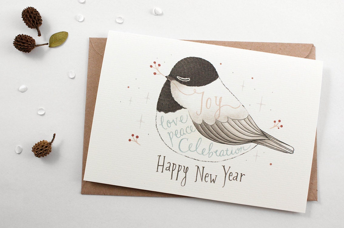 Happy New Year - 5 Greeting Cards