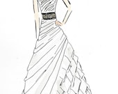 Made to order wedding sketch