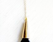 Wrapped triangle necklace