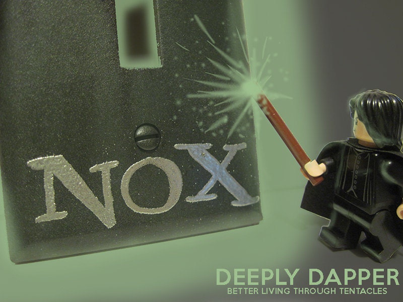 ADD Glow In The Dark To Any Lumos Nox Switchplate - DeeplyDapper Spells