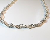 Chain Spiral Necklace Silver-Plated 26 inch - LaurelPhotoandCraft