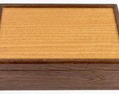 Black Walnut and Figured African Anigre Keepsake Box