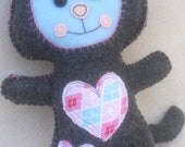 Heart Kitty Plush Doll