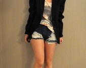 awesome vintage blazer with gold details, small-medium