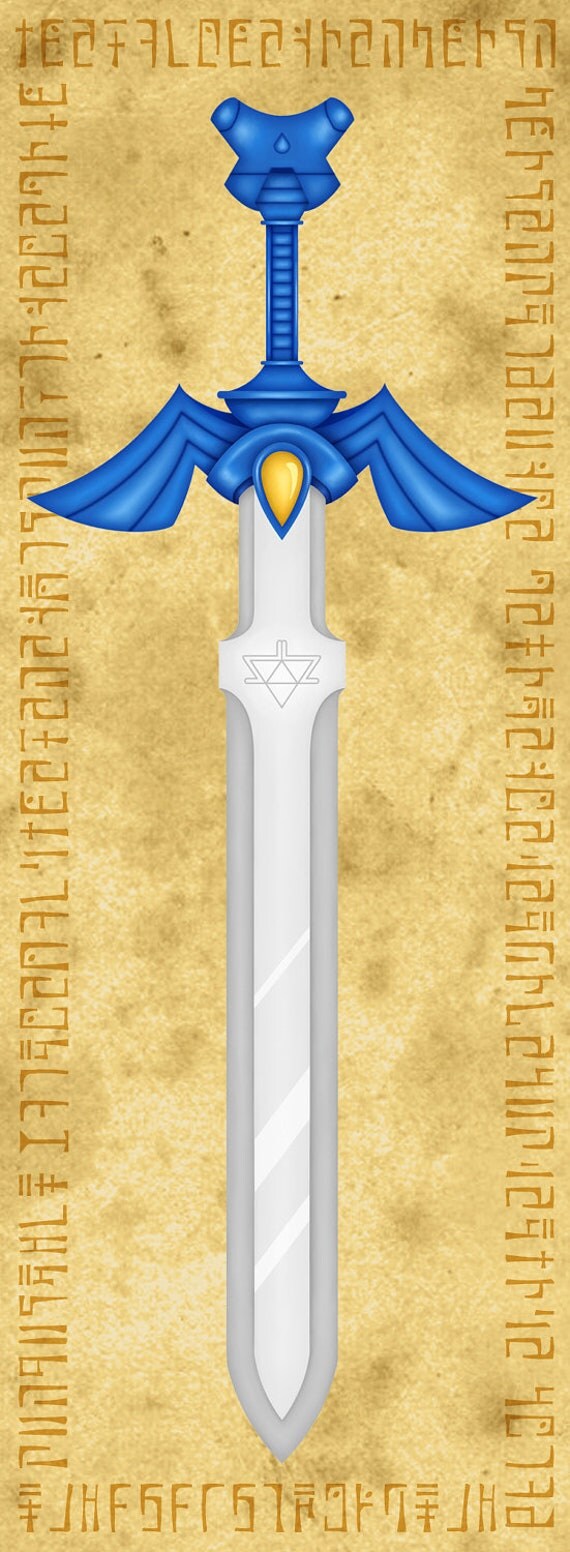 Legend of Zelda Master Sword Small Poster Print