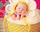Newborn Baby Girl Photo Prop Daisy Hat