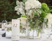Table Number Luminaries - Place Card Luminarias - Reserved Listing for Natalie