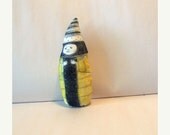 BABY with CLOSED EYES art doll fabric textile toy