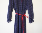 Sail On Sailor Sheer Navy Dress