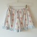 Cottage Chic Ruffle Shorts. Bloomers. Womens Shorts. Size Medium. Blue Stripes. Roses. Floral. europeanstreetteam