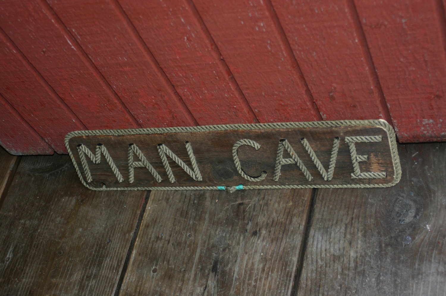 Man Cave Wooden Sign Plaque Nautical Decor Great Gift Recycled Materials