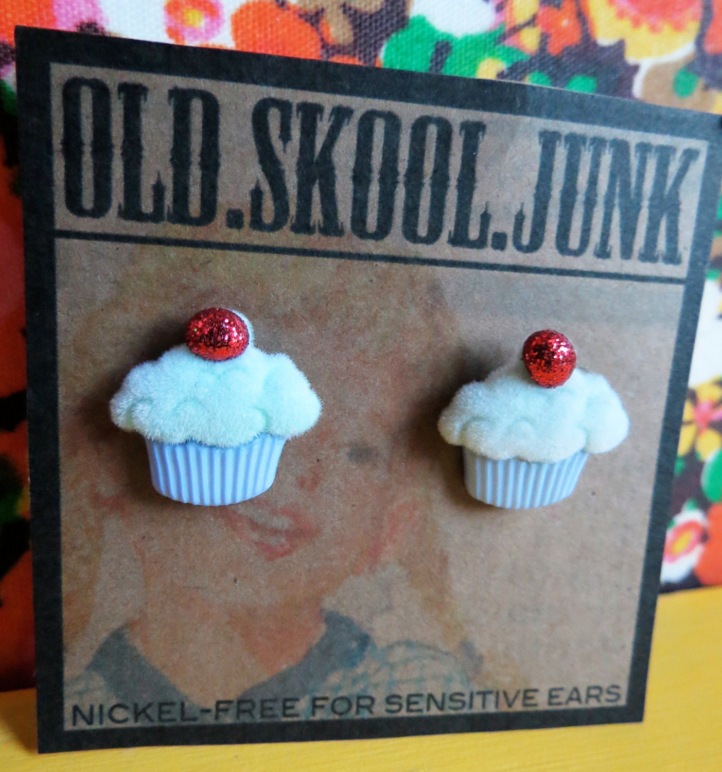 Cherry On Top Cupcake Earrings