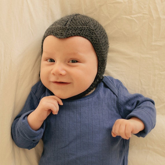 Knitted Baby Bonnet: 7 colours available