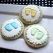 Baby Footprints Sugar Cookies - Baby Shower - 1 DOZEN