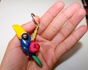 Tucan tagua keychain