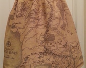 Lord of the Rings inspired skirt - map of Middle Earth - made to order - NerdAlertCreations