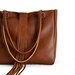 Tan Leather Tote Laptop Bag Genuine Cow Leather Tan Whiskey Brown Color Fringe Handmade Large Shoulder Bag  Handbag