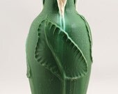 Calla Lily Trio in Cucumber Green- Studio Pottery by Scott Draves Door Pottery- Arts & Crafts Pottery