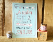 Skilled Sailor- 5x7 Nautical Art Print