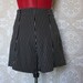 Vintage Black and White Stripe High Waist Shorts S/M